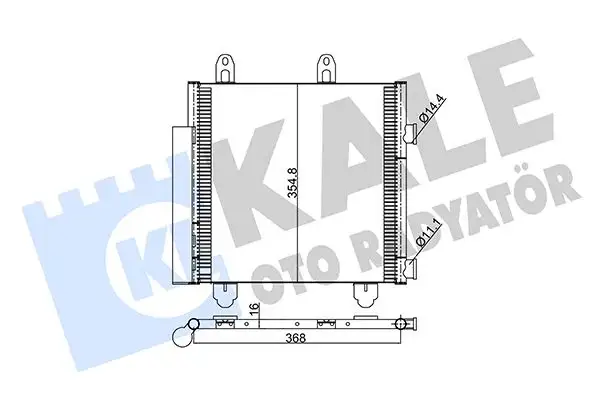KALE 345330 Klima Radyatörü B000995480 resmi