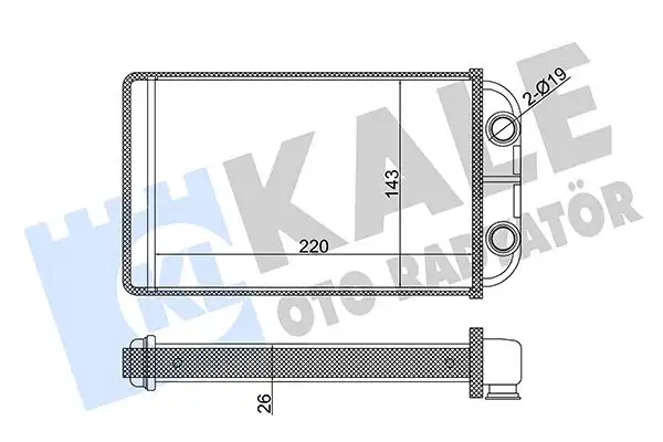 KALE 358575 Kalorifer Radyatörü 8710735070 resmi