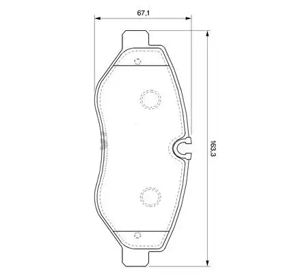 MGA 55215 Ön Fren Balatası 2E0698151B resmi