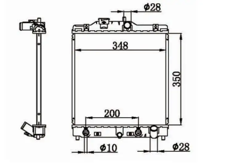 MGA 80681 Radyatör 19010P03901 resmi