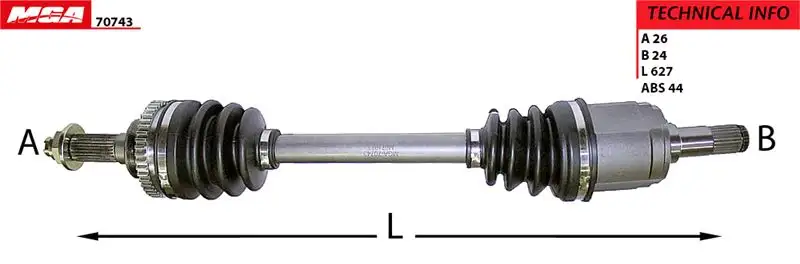 MGA 70743 Ön Aks (Sol) resmi