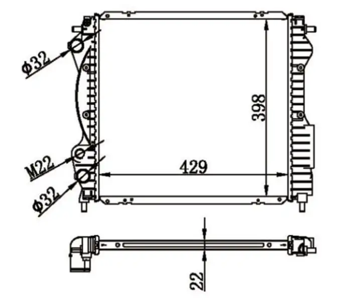 MGA 80118 Radyatör 7700806575 resmi