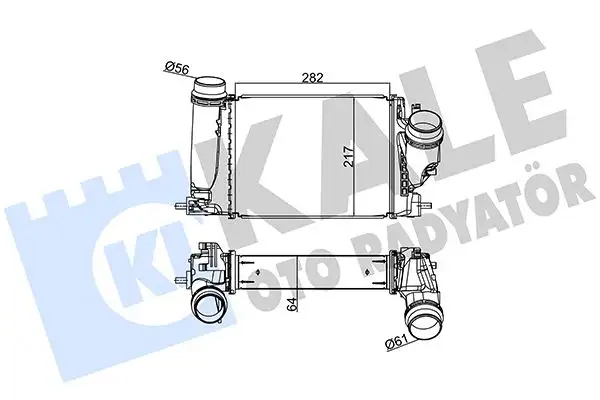 KALE 350985 Turbo Radyatörü 144614EB1A resmi