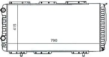 MGA 80106 Radyatör 1329227080 resmi
