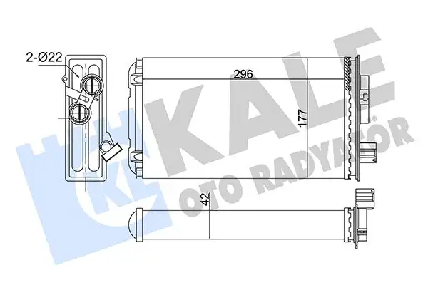 KALE 358680 Kalorifer Radyatörü 42561533 resmi