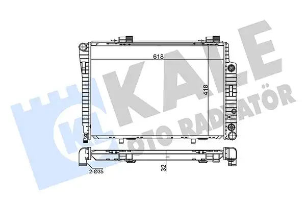 KALE 360300 Radyatör A2025006703 resmi