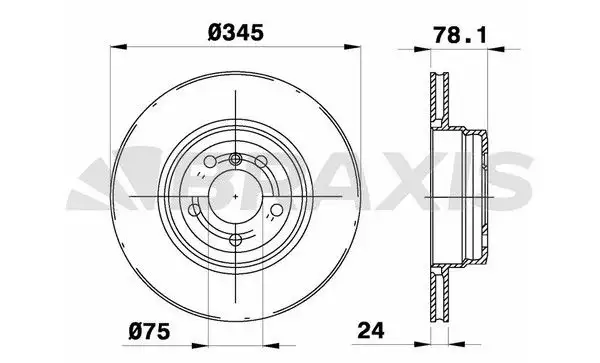 BRAXIS AD1042 Arka Fren Diski 34216771971 resmi