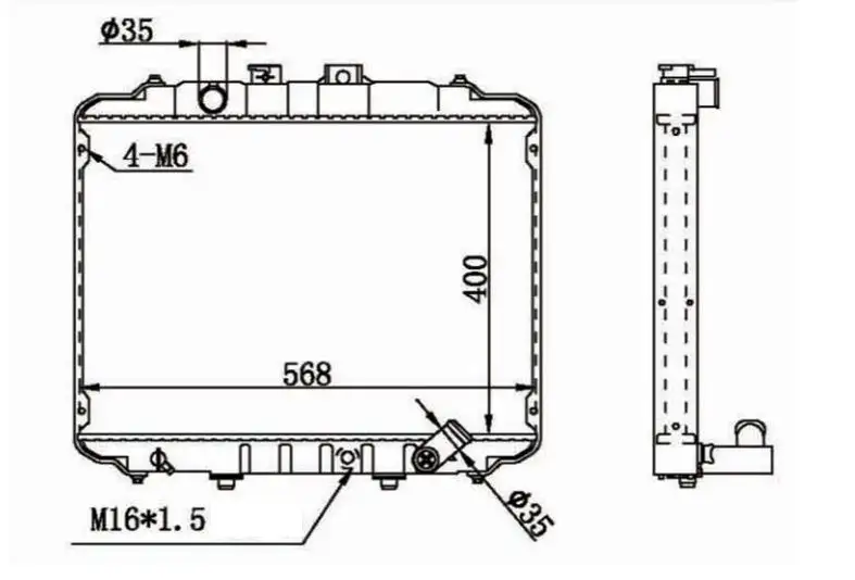 MGA 80539 Radyatör 2530043800 resmi