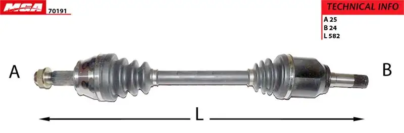 MGA 70191 Ön Aks (Sol) 51816764 resmi