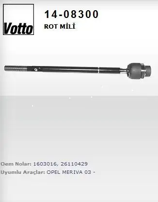 VOTTO 14-08300 Rot Mili 1603016 resmi