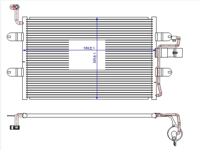 ORIS CSE411016 Klima Radyatörü 6K0820411A resmi