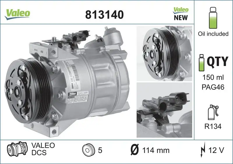 VALEO 813140 Klima Kompresörü resmi