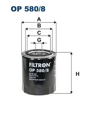 FILTRON OP580/8 Yağ Filtresi resmi