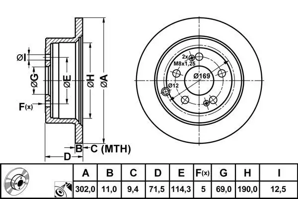 MGA 50239 Arka Fren Diski 584112B000 resmi