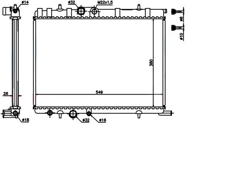 ORIS BPE051022 Radyatör 133069 resmi