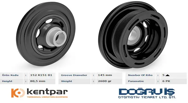 KENTPAR K15101 Krank Kasnağı resmi