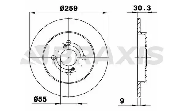 BRAXIS AE0327 Arka Fren Diski 4243152080 resmi