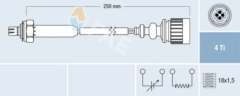 FAE 77355 Oksijen Sensörü 11781735132 resmi