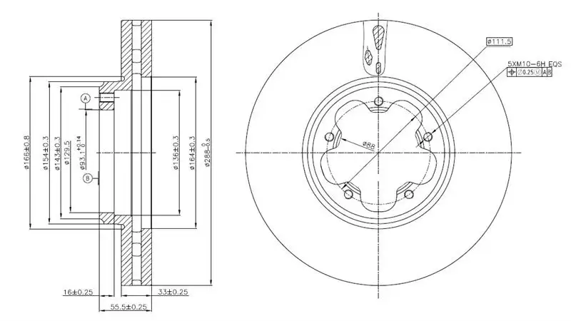 MGA 50415 Ön Fren Diski BK211125BD resmi