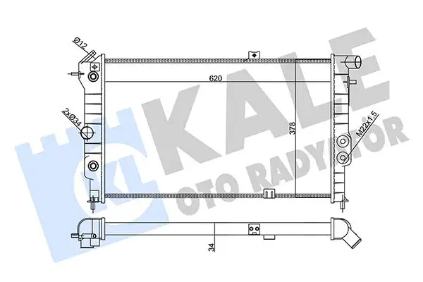 KALE 356860 Radyatör 1300133 resmi