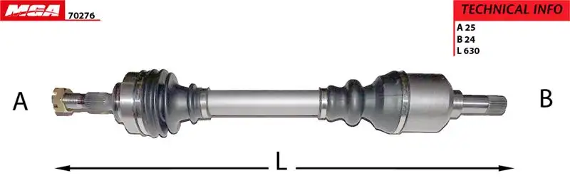 MGA 70276 Ön Aks (Sol) 32728W resmi