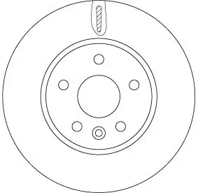 TRW DF6819 Ön Fren Diski 13515906 resmi