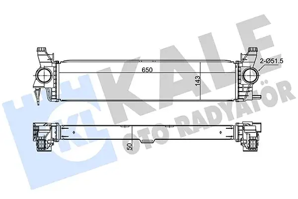 KALE 375665 Turbo Radyatörü A4475010501 resmi