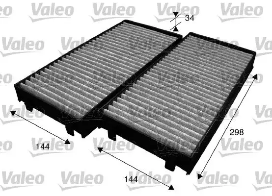 VALEO 715584 Polen Filtresi (Karbonlu) 64316945586 resmi