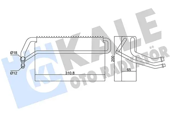 KALE 416955 Klima Radyatörü 1690708 resmi
