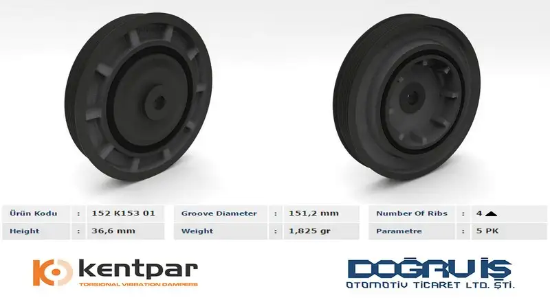 KENTPAR K15301 Krank Kasnağı resmi
