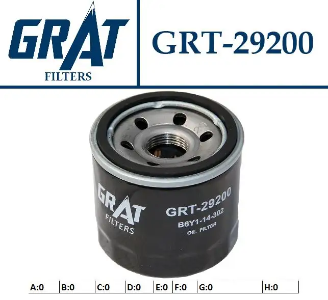 GRAT 29200 Yağ Filtresi B6Y114302 resmi