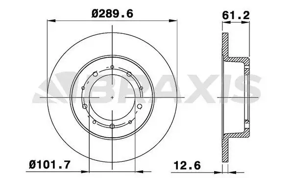 BRAXIS AE0290 Arka Fren Diski LR017953 resmi