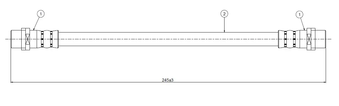 CAVO C800064A Arka Fren Hortumu 90498330 resmi
