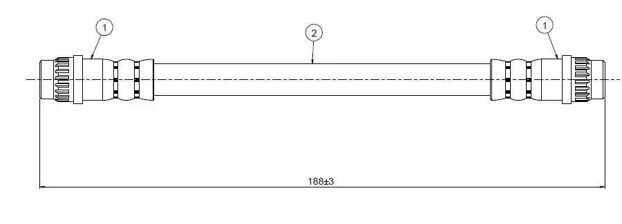 CAVO C800550A Arka Fren Hortumu 7700416273 resmi