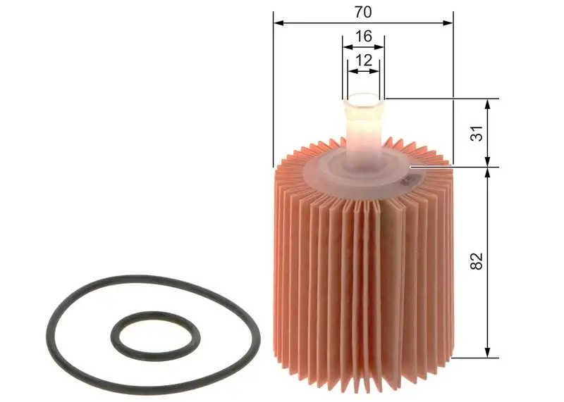 BOSCH 09864B7014 Yağ Filtresi resmi