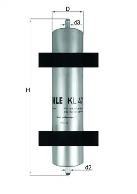 MAHLE KL478 Yakıt Filtresi 13327794549 resmi
