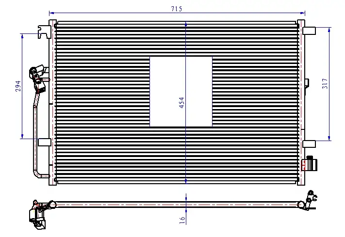 ORIS CVW208016 Klima Radyatörü 2E0820413 resmi