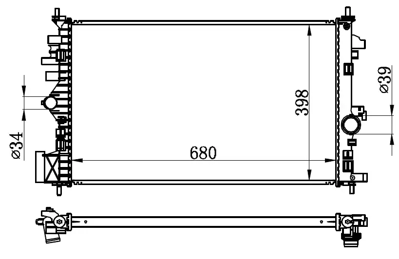 ORIS BOP568016 Radyatör 1300292 resmi