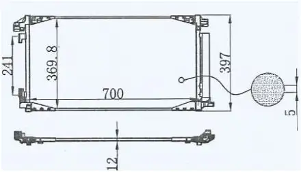 ORIS CTO090012 Klima Radyatörü 88450F4020 resmi