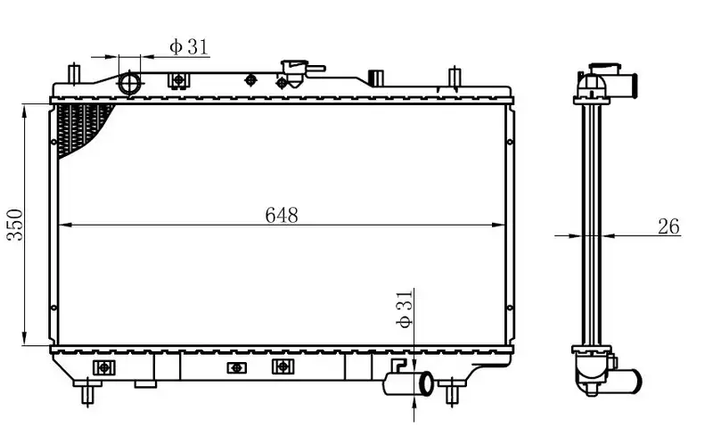 ORIS BMZ009016 Radyatör resmi
