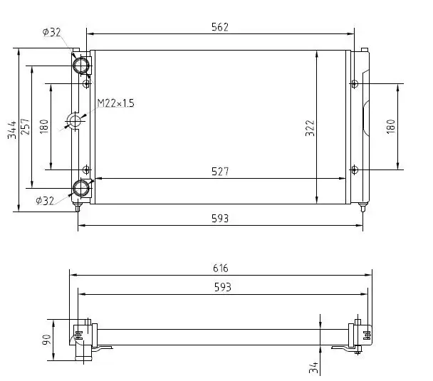 MGA 80186 Radyatör 6K0121253 resmi