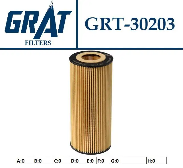 GRAT 30203 Yağ Filtresi 11427788460 resmi