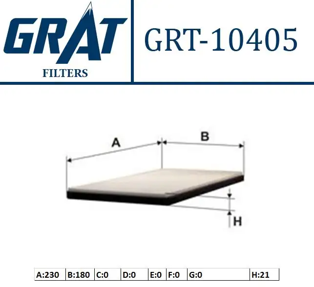 GRAT 10405 Polen Filtresi 71736776 resmi