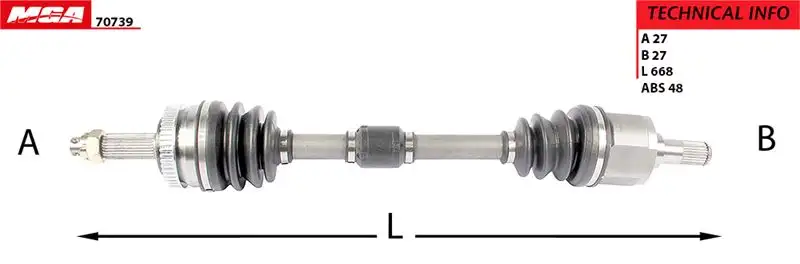 MGA 70739 Ön Aks (Sol) resmi