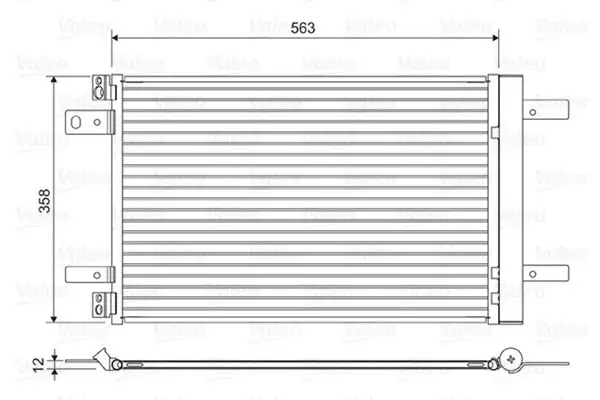 VALEO 822550 Klima Radyatörü resmi