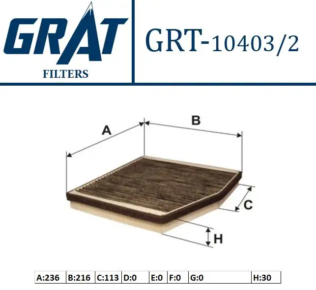 GRAT 104032 Polen Filtresi 46723245 resmi