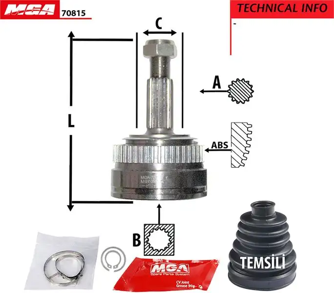 MGA 70815 Aks Kafası 7701352144 resmi