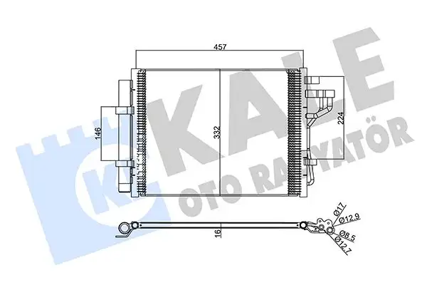 KALE 357385 Klima Radyatörü resmi