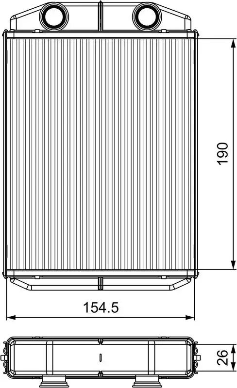 VALEO 811553 Kalorifer Radyatörü 271154491R resmi