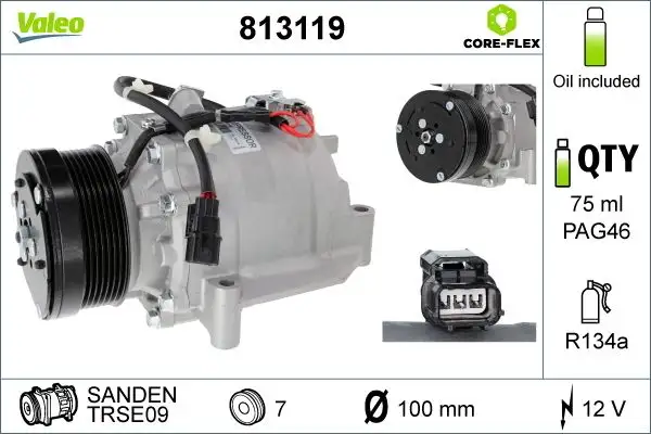 VALEO 813119 Klima Kompresörü 38810RZVG02 resmi